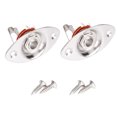 thumbnail image 1 of Coofit 2PCS Sortie Guitare Électrique Jack Ovale Denté Jack Socket Plaque Accessoire de Guitare, 1 of 8