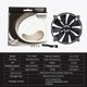 thumbnail image 2 of Kuymtek PH-F200SP Enfriador chasis Ventilador enfriamiento caja computadora 3 pines (negro), 2 of 2