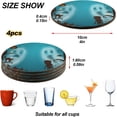 thumbnail image 4 of GZHJMY Ghost Round Coaster, 4 Pcs Heat Resistant Absorbent Drink Coaster for Kitchen Bar Cafe Decor, 4 of 7