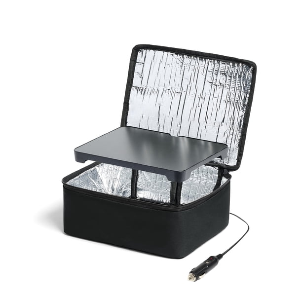 HOTLOGIC Mini lonchera eléctrica portátil calentador de alimentos - Innovador calentador de alimentos y lonchera calentada para adultos en el coche/hogar - Cocine, recaliente y mantenga su comida cali