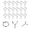 thumbnail image 1 of MERRYHAPY 36pcs Eye Self Tapping Screw Sheep Eye Screw Metal Threaded Hook Office Home Use General Users, 1 of 5