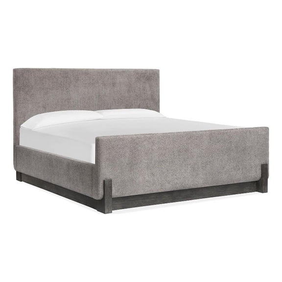 Magnussen Home Kinsley Black Heron King Upholstered Panel Bed