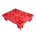 thumbnail image 2 of Base de almacenamiento para suelo tipo palé, impermeable, apilable, 40x30x10 cm, multifuncional. Rojo, 2 of 9