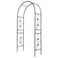 thumbnail image 3 of Arch Outdoor Garden Arch Plant Climbing Frame Support Rack Lawn Backyard Decoration Black, 3 of 7