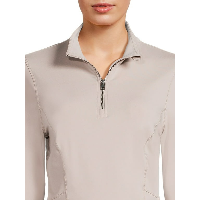 Fitted half zip pullover jacket online