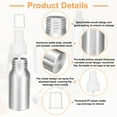 thumbnail image 4 of Botellas de Spray de Aluminio Uxcell de 5 piezas 30ml/1oz Contenedor Recargable de Metal para Alcohol, 4 of 7