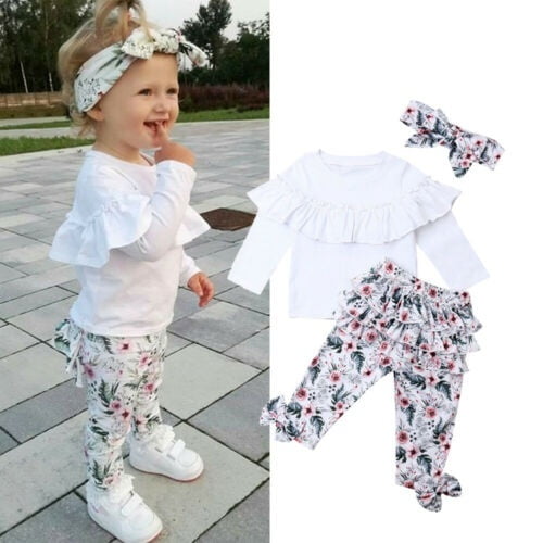 Baby girl white pants hotsell