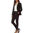 thumbnail image 1 of Traje de negocios negro de dos piezas para mujer Marycrafts, 1 of 9