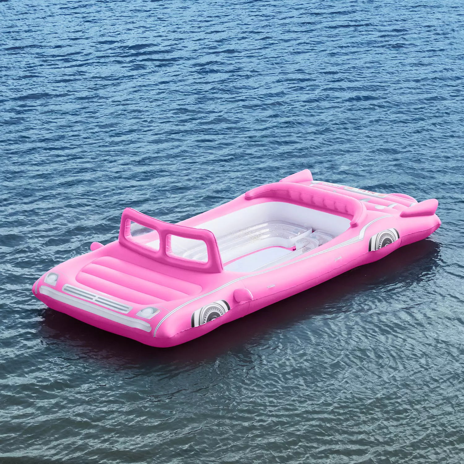 Member's Mark Island Inflatable Retro Pink Limo Island Lake River 6 Person 