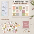 thumbnail image 4 of FINPAC Bible Index Tabs, Bible Old and New Testament Tabs, 75 Tabs Including 66 Named & 9 Blank Tabs, Laminated Bible Chapter Tabs for Women Men Book Study Journaling, 4 of 8