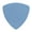 Blue, variant on Exotic Plectrums - Delrin Orange Guitar Or Bass Pick - 0.60 mm Medium Light Gauge - Premium Made In USA - 346 Rounded Triangle Shape - 1 Pack