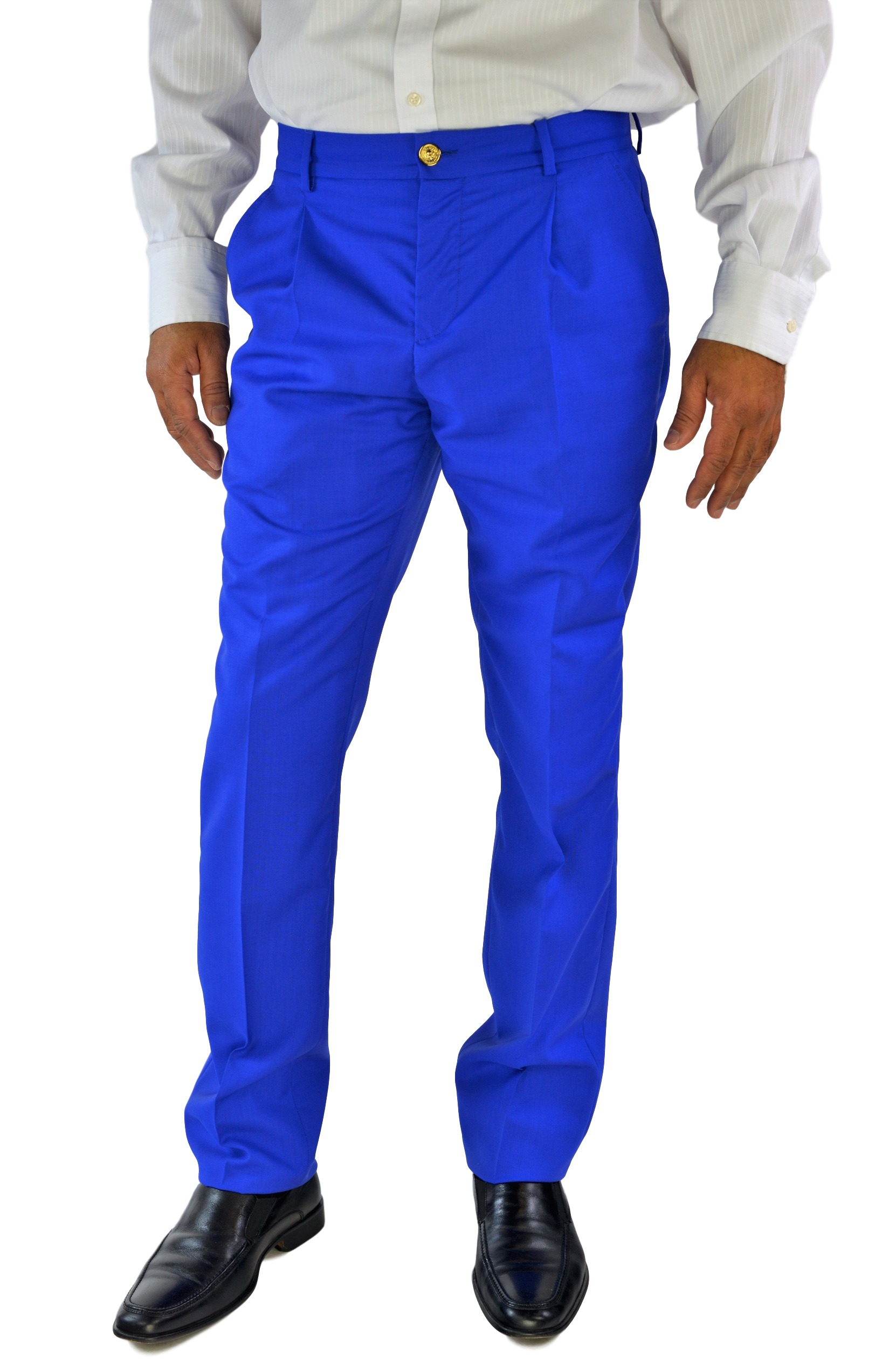 royal blue slim fit dress pants
