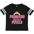 thumbnail image 3 of Inktastic Princess of the Petals with Crown Girls Toddler T-Shirt, 3 of 5