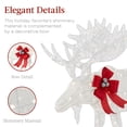 thumbnail image 6 of Best Choice Products 5ft 2-Piece Moose Family Lighted Christmas Yard Decor Set w/ 370 LED Lights, Zip Ties - White, 6 of 7