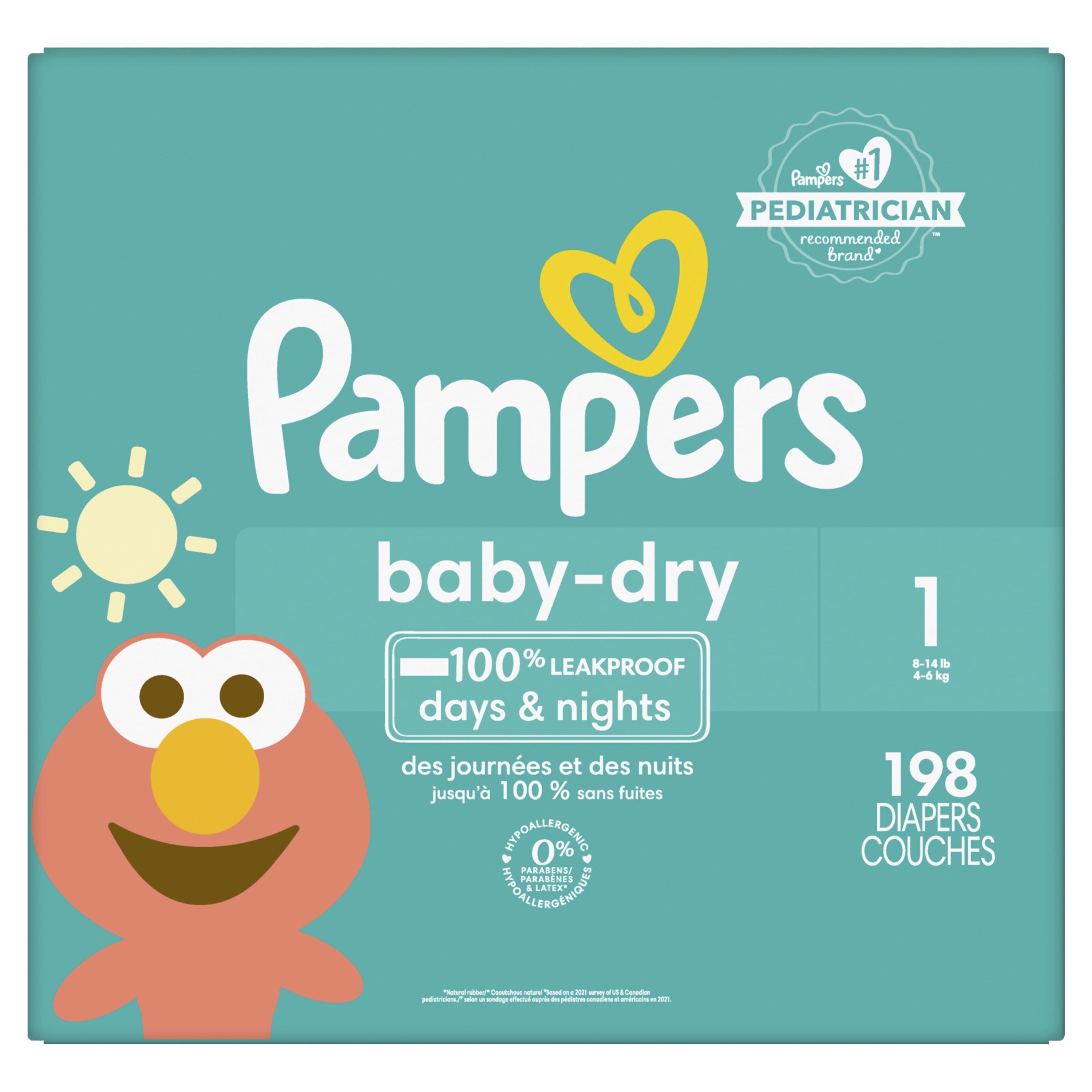 Couche Mega Pack pampers Baby-dry Nappy Pants Taille 4 de 84