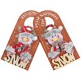 thumbnail image 2 of Christmas Hanging Door Sign 2Pcs Decorative Wooden Ornament Ideal For Homeowners Holiday Party Decor, 2 of 5