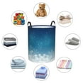 thumbnail image 4 of Fuzoiu Christmas Snowflakes Print Circular Hamper,Laundry Basket with Handle,Collapsible Laundry,Dirty Clothes Storage Basket,for Bedroom Bathroom Dorm Living Room-Medium, 4 of 6