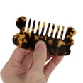 thumbnail image 3 of Unique Bargains 1 Pc Anti-Static Comb Hair Comb Brown Acetate Sheet, 3 of 5