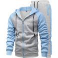 thumbnail image 1 of Men's European And American Style Relaxed Leisure Color Block Autumn And Winter 3D Sports Suit, 1 of 3