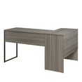 thumbnail image 3 of OSP Home Furnishings Hagney Lane L-Shape Desk in Farm Oak Finish, 3 of 10