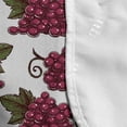 thumbnail image 4 of Fruit Microwave Oven Cover, Continuous Red Grapes Hand Drawn Sketchy Style Wine Themed Print, Water Resistant Organizer with Pockets for Kitchen, 36" x 12", Raspberry Green and Burgundy, by Ambesonne, 4 of 4