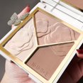 thumbnail image 2 of Paleta de brillo en polvo para maquillaje, iluminador de contorno facial, resaltador, cosméticos, maquillaje facial, 3 colores/caja Gao Jinjia LED, 2 of 2