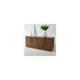 thumbnail image 3 of Safavieh Mallory 4 Door Media Stand Furn Tv Cabinets, Dark Brown, 1' X 1', Square, 3 of 5