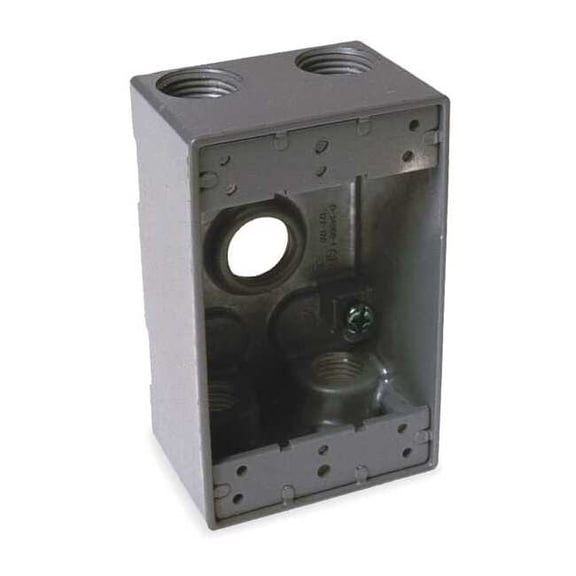 Bell Outdoor Weatherproof Box,3/4 in Hub,Aluminum 5331-0