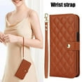 thumbnail image 2 of Case for iphone 16e Anti Theft Brush Leather Wallet Case Premium Protection Stand Function Crossbody Style with 5 Card Slots, 2 of 5