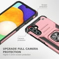 thumbnail image 6 of SaniMore for Samsung Galaxy A14 5G Magnetic Case, Rugged PC & TPU Bumpers Cover Built-in Car Mount & Ring Kickstand Military Grade Shockproof Protective Shell for Samsung A14 5G, Rosegold, 6 of 7
