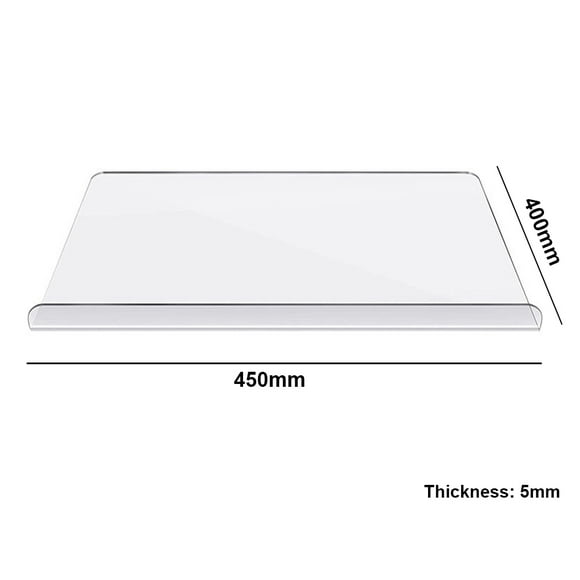 Acrylic Chopping Board Transparent Non-Slip Cutting Board with Lip for
