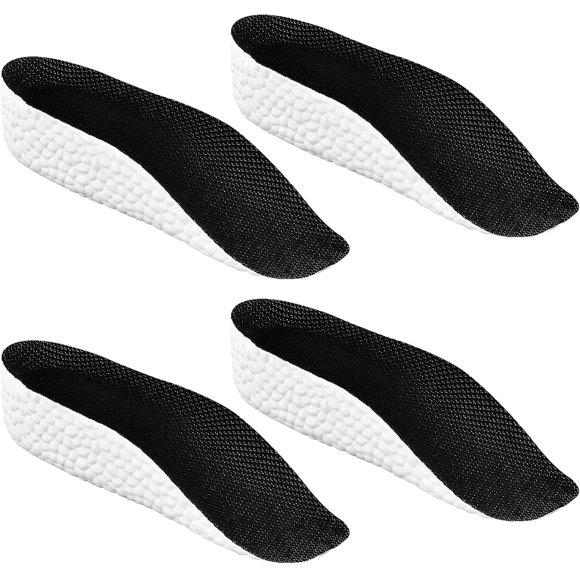 Premium QZLGJL 2 Pairs Shoe Lift Height Increase Insoles for Men and Women Shoe Insert Height Boosters Arch Support Orthotic High Cushions (3.5cm) Black, White 3.5cm - Great for Any watering projects