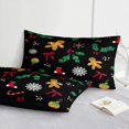 thumbnail image 3 of Christmas Bedding Set Christmas King Comforter Set Kawaii Gingerbread Man, 3 of 9