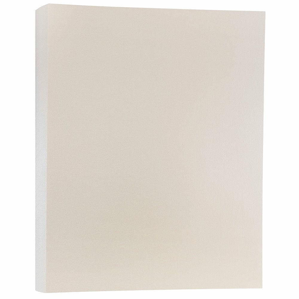 JAM Paper Metallic Cardstock, 8 1/2 x 11, 110lb Opal, 50 per Pack