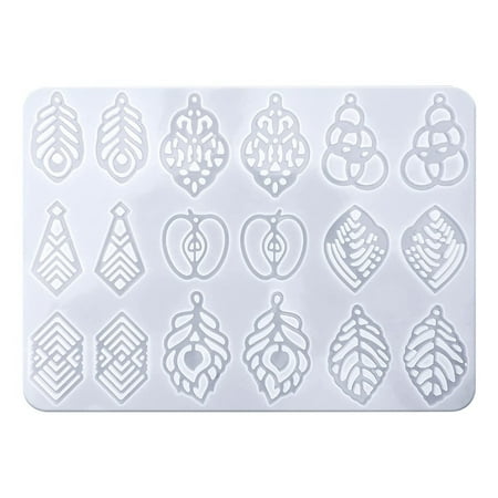 

DIY Crystal Epoxy Mould High Mirror Earring Pendant Jewelry Silicone Mould