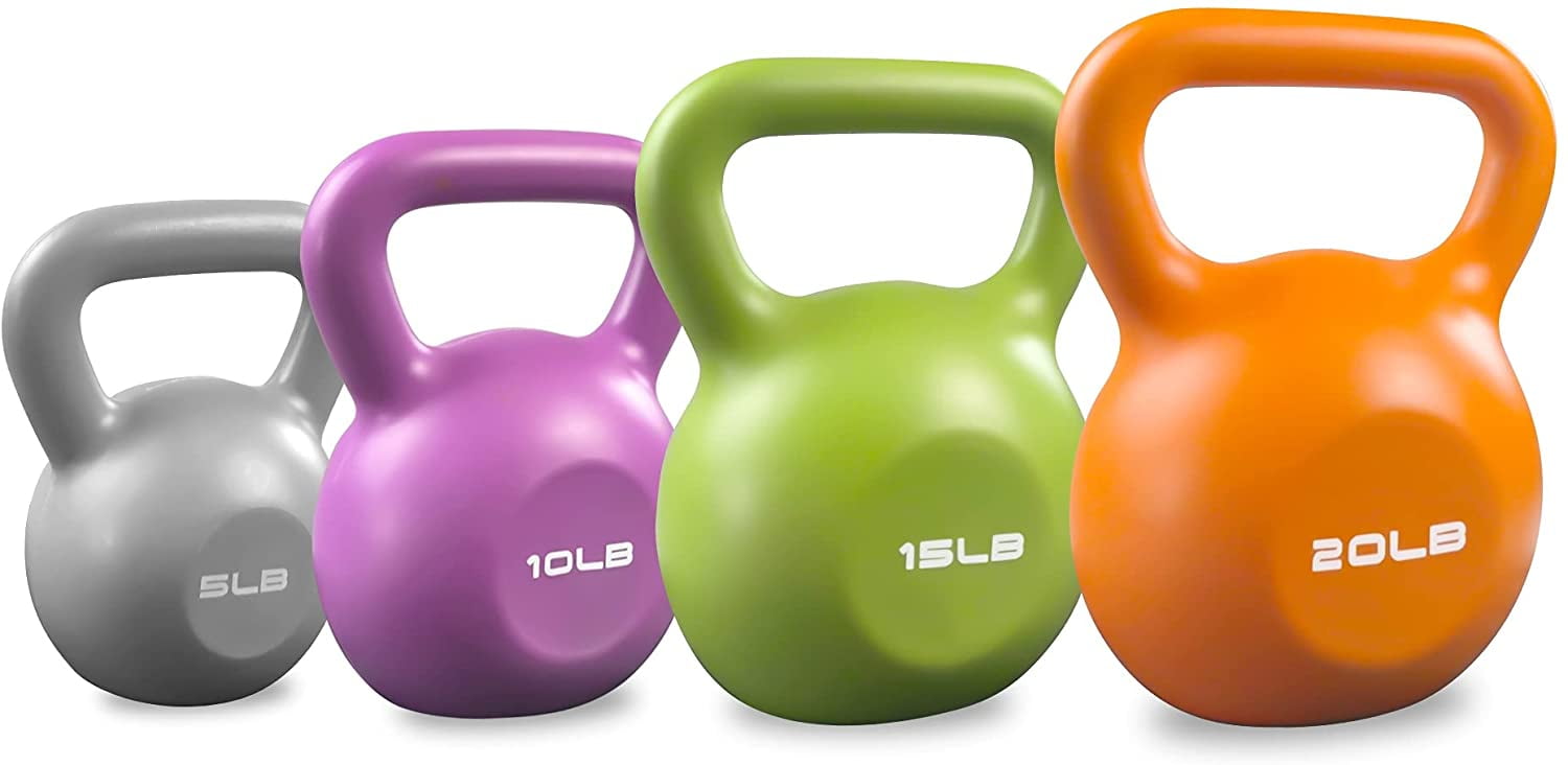 15lb Total workout NEW PRO STRENGTH 5LB and 10LB Kettlebells-1 of each weight 
