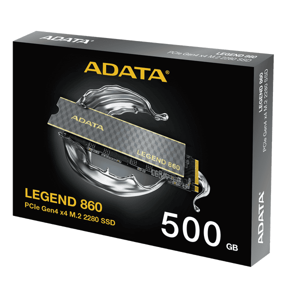 ADATA LEGEND 860 500GB PCIe Gen4 NVMe M.2 2280 Internal Solid State Drive