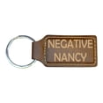 thumbnail image 4 of Keychain - Rectangle - Negative Nancy - Leather, 4 of 4