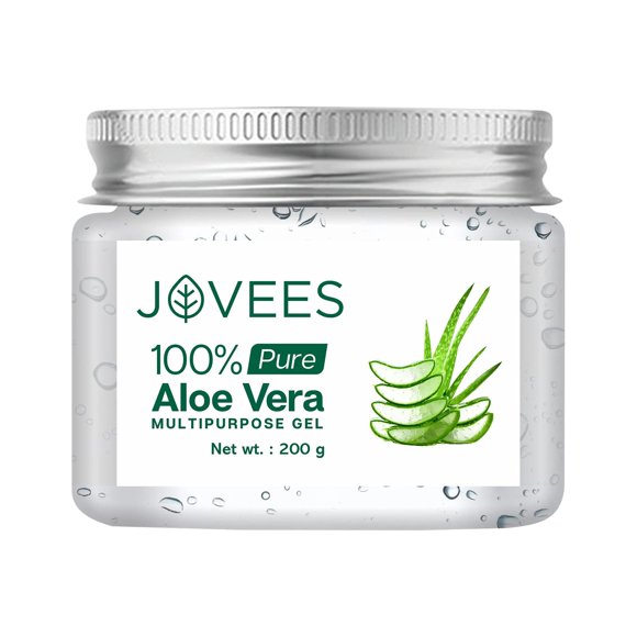 Jovees Herbal 100% Pure Aloe Vera Multipurpose Gel | For Face,Skin & Hair | For Both Men & Women | 200G