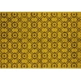 thumbnail image 1 of Ahgly Company Machine Washable Indoor Rectangle Oriental Yellow Industrial Area Rugs, 5' x 7', 1 of 4