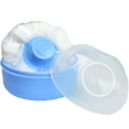 thumbnail image 1 of Caja para borlas de talco para bebés sin BPA, contenedor para borlas de talco para el rostro y el cuerpo para el cuidado del bebé, contenedor para borlas de talco para cosméticos de maquillaje con, 1 of 5