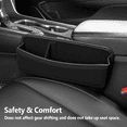thumbnail image 6 of 2 Pack Car Seat Gap Filler Organizer, Leather Car Side Seat Storage Pocket, Universal Fit for Car Blocker Between Seats Gap Filler, 6 of 6
