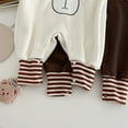 thumbnail image 5 of SonxaHe Newborn Boys Bodysuit Fleece Bear Hooded Long Sleeve Romper Baby Cute Warm Thick Cozy Jumpsuit Outerwear Beige,Size 6-12 M, 5 of 6