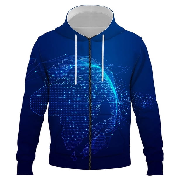 Sudadera con capucha con cremallera e imagen inteligente de IA impresa en 3D para hombres, mujeres y niños, ropa de calle, jersey de manga larga, chaqueta informal para niños