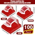 thumbnail image 2 of WANGQ 100 Pcs Adhesive Cable Clips Bulk Wire Holder for Cord Organizer Clips Cable Management Outdoor Light Hooks, 2 of 30