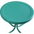 thumbnail image 4 of YANG2 Griffith Weather Resistant Retro Metal Outdoor Side Table for Patio, Deck, Porch, Turquoise, 4 of 8