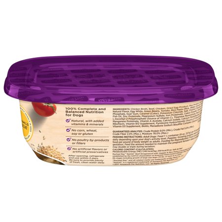 RACHAEL RAY NUTRISH BEEF STROGANWOOF WET DOG FOOD, 8 OZ. TUB