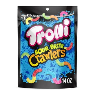 trolli very berry gummy trolli gummy worms walmart pack) Trolli Sour Brite Crawlers Candy, Very Berry, Sweet and Sour Gummy  Worms, oz