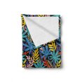 thumbnail image 2 of Leaves Soft Flannel Fleece Throw Blanket, Creative Spread Layout of Colorful Leaf Nature Foliage Illustration, Cozy Plush for Indoor and Outdoor Use, 50" x 70", Multicolor, by Ambesonne, 2 of 6