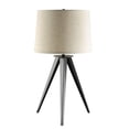 thumbnail image 1 of Coaster Lampe de Table en Métal Mi-Siècle avec Base Trépied en Noir, 1 of 2